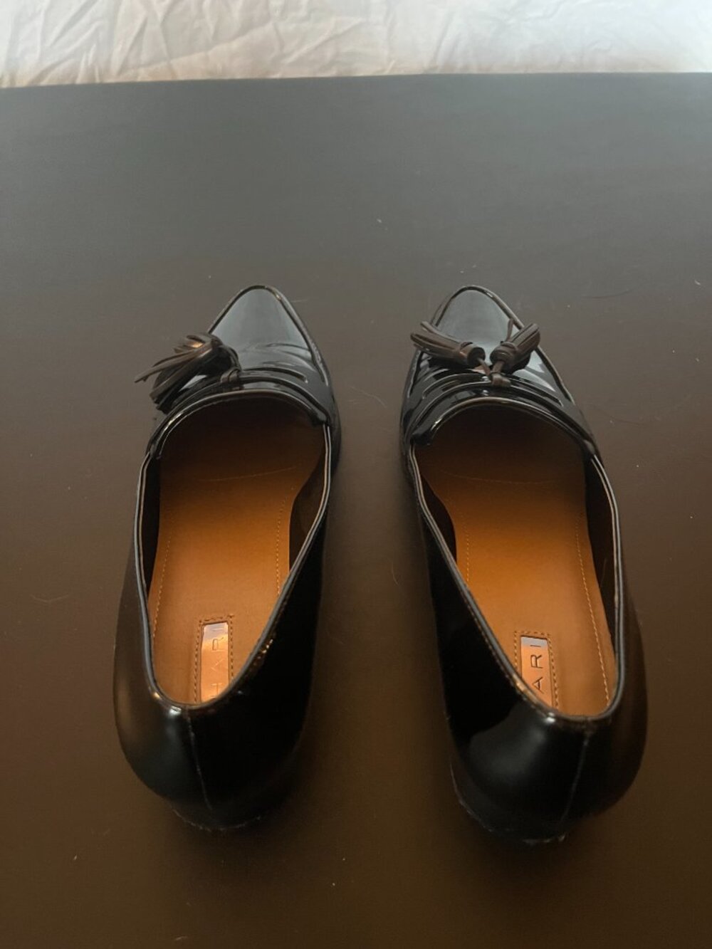 Franco Sarto Size 8.5M Black Leather Heels - Picture 3 of 5